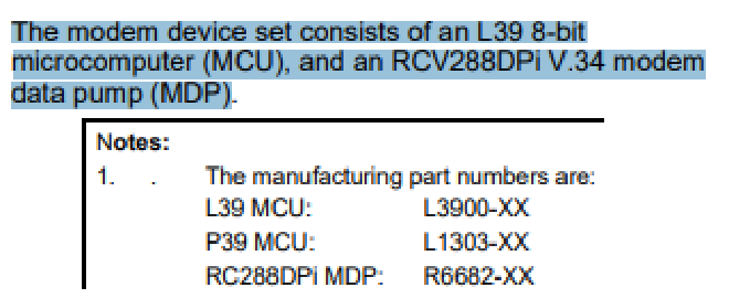 Datasheet excerpt evidence