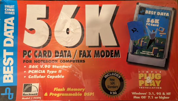 Teardown of a Best Data PCMCIA 56k Modem