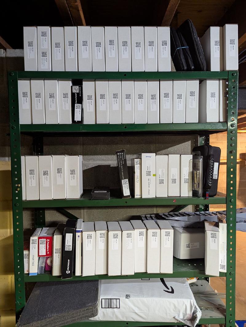 Electronics Storage Shelf