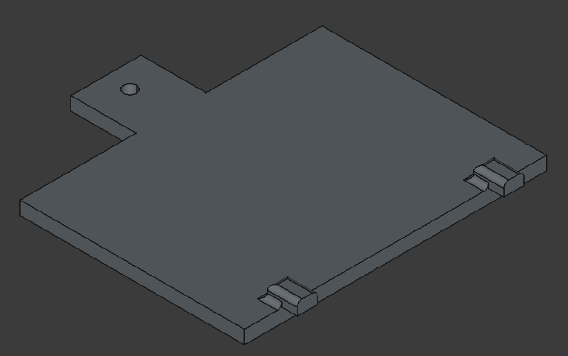 Render of completed battery cover
