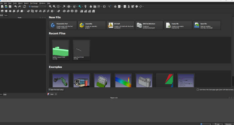 FreeCAD window