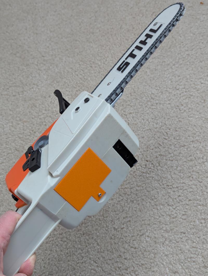 Installed battery cover