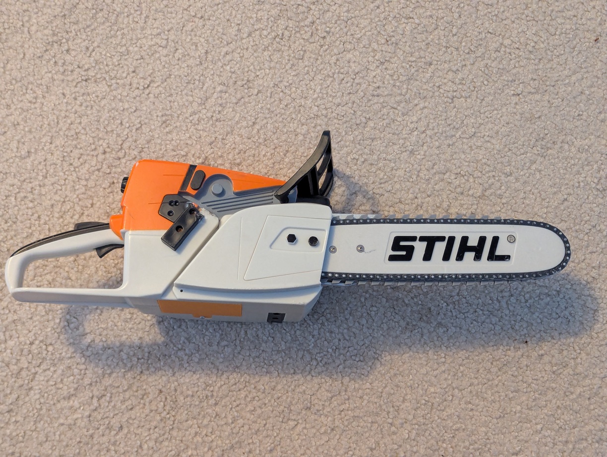 Kid&rsquo;s Stihl Chainsaw with new battery cover