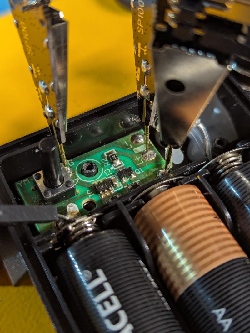 A look at the probe setup